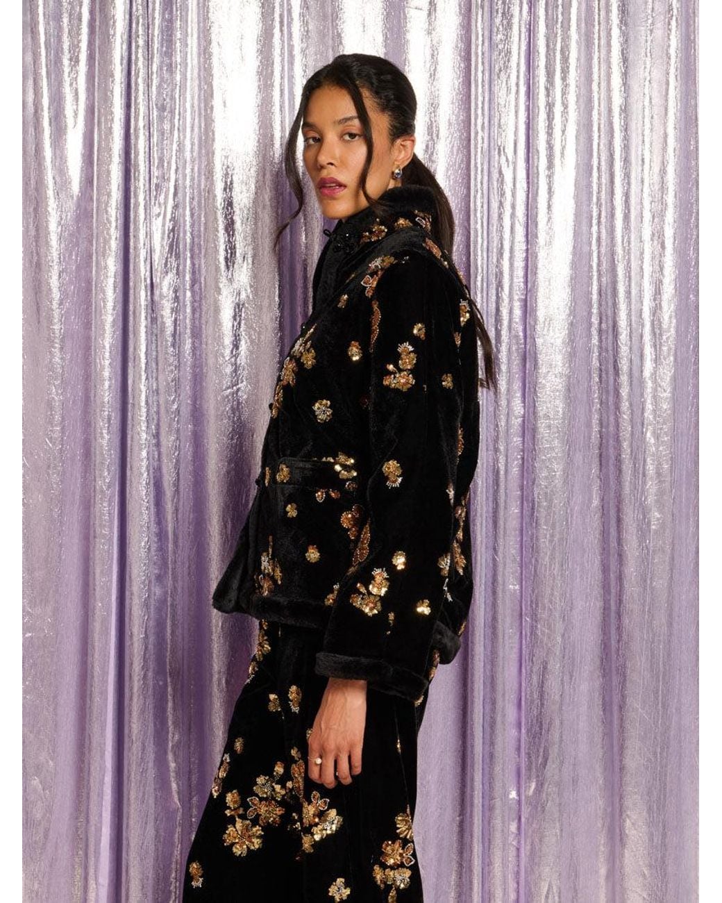Sister Jane Multicolor Mirage Velvet Jacket