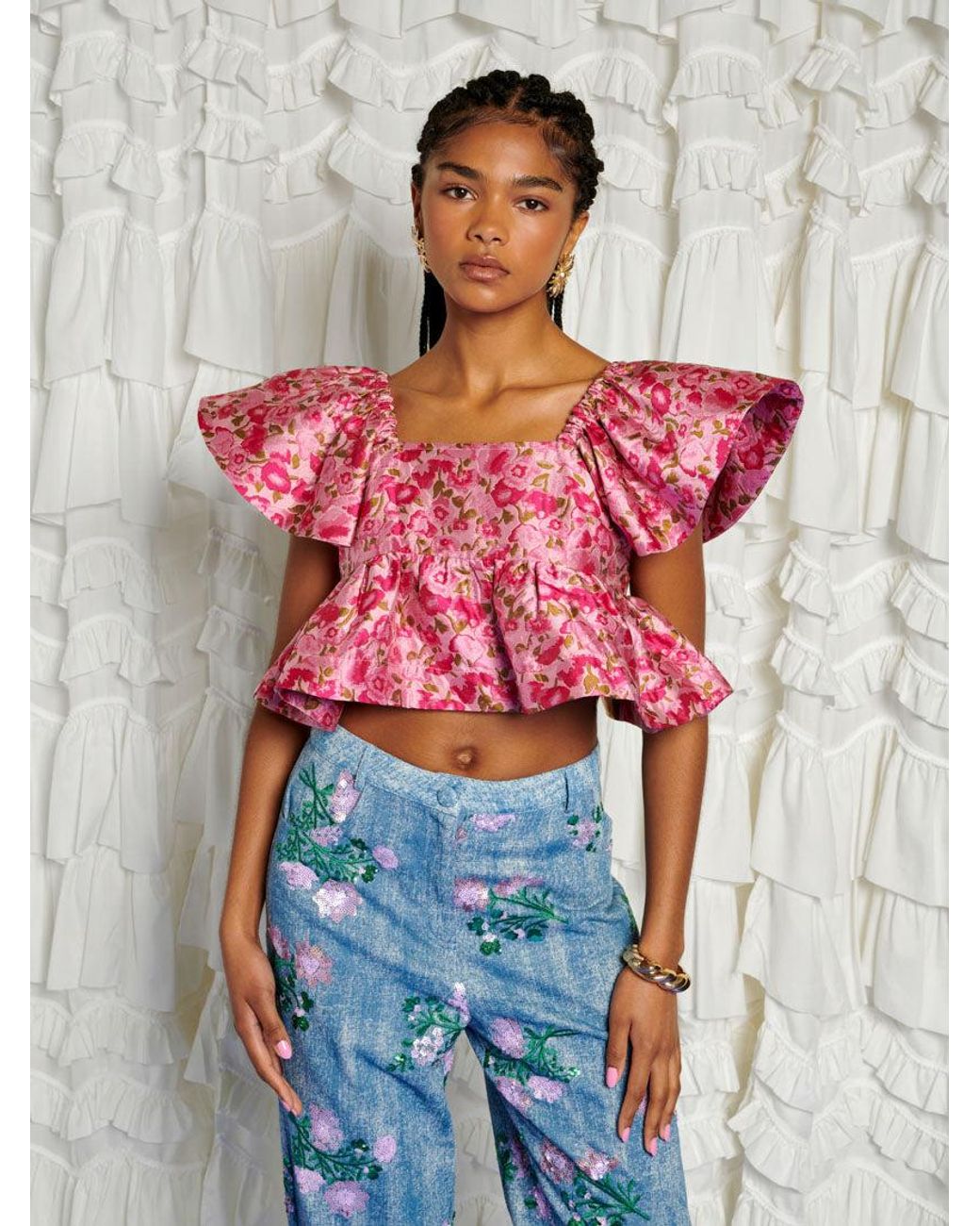 Sister Jane Multicolor Dream Primavera Jacquard Top