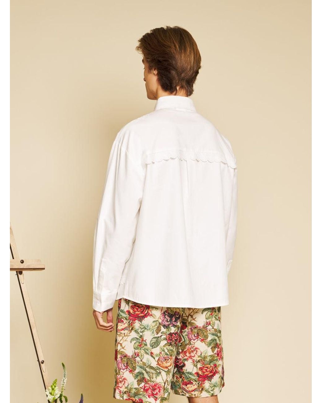 Sister Jane Natural Verdure Trimmed Shirt