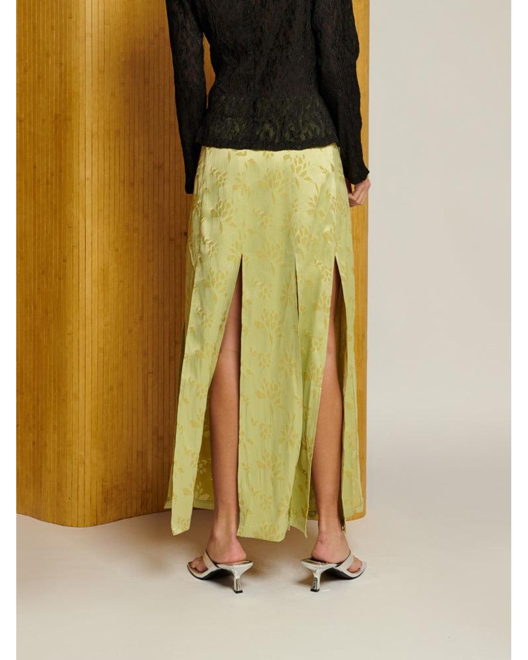 Sister Jane Yellow Ghospell Kennedy Midi Skirt