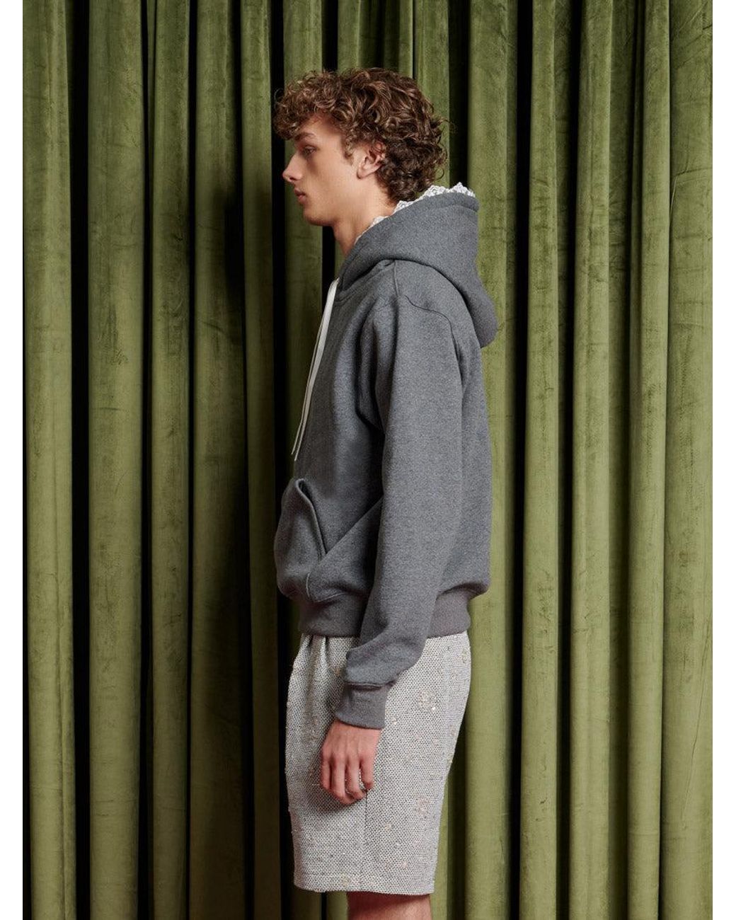Sister Jane Green Elodie Lace Trim Hoodie