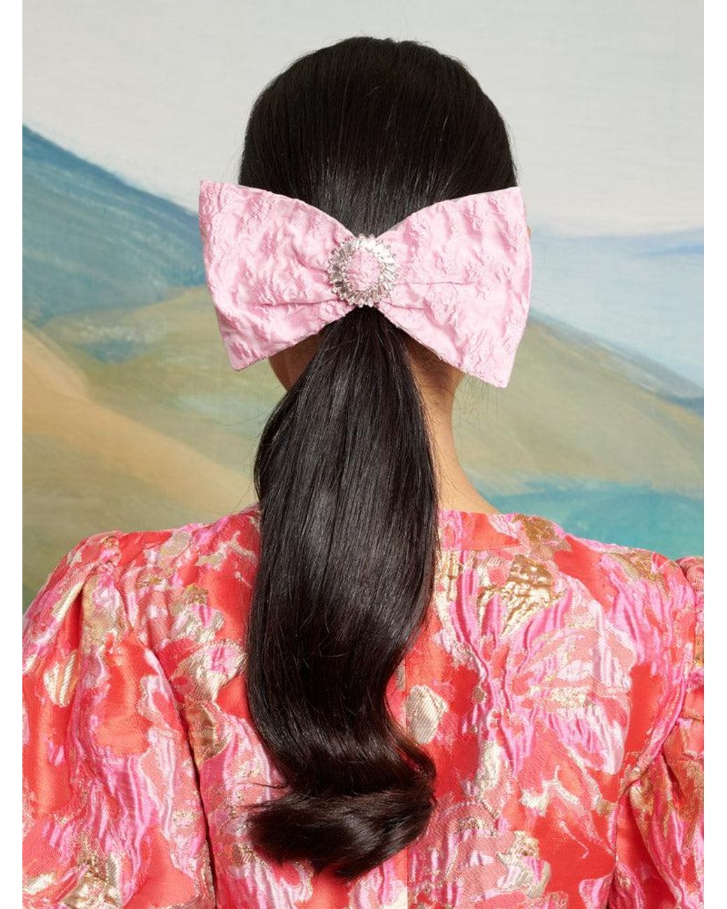 Sister Jane Red Dream Reins Jacquard Hair Bow
