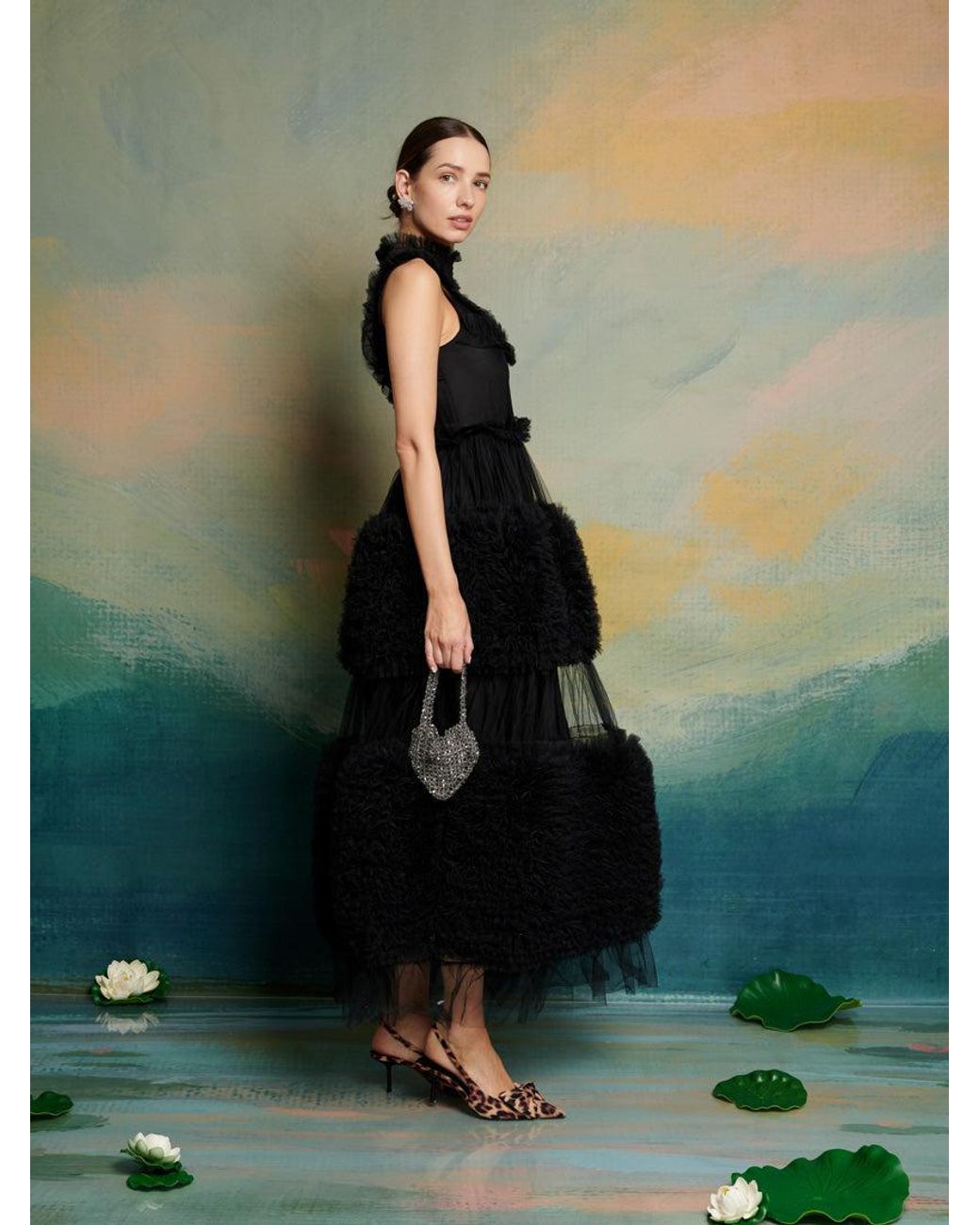 Sister Jane Dream Black Swan Tulle Dress in Green | Lyst