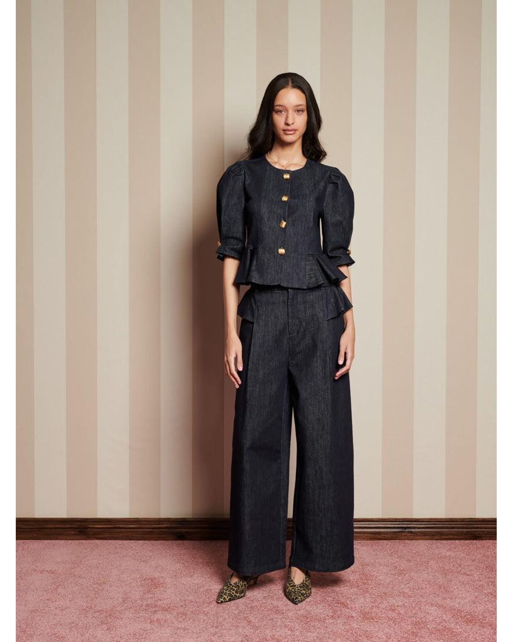 Sister Jane Blue Curio Denim Top