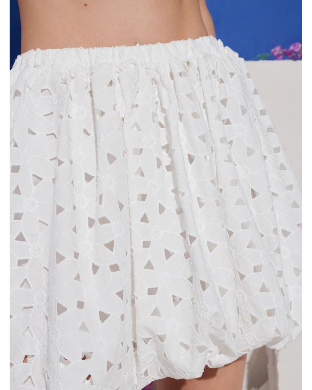 Sister Jane Gray Dream Thyme Cut Work Bubble Skirt