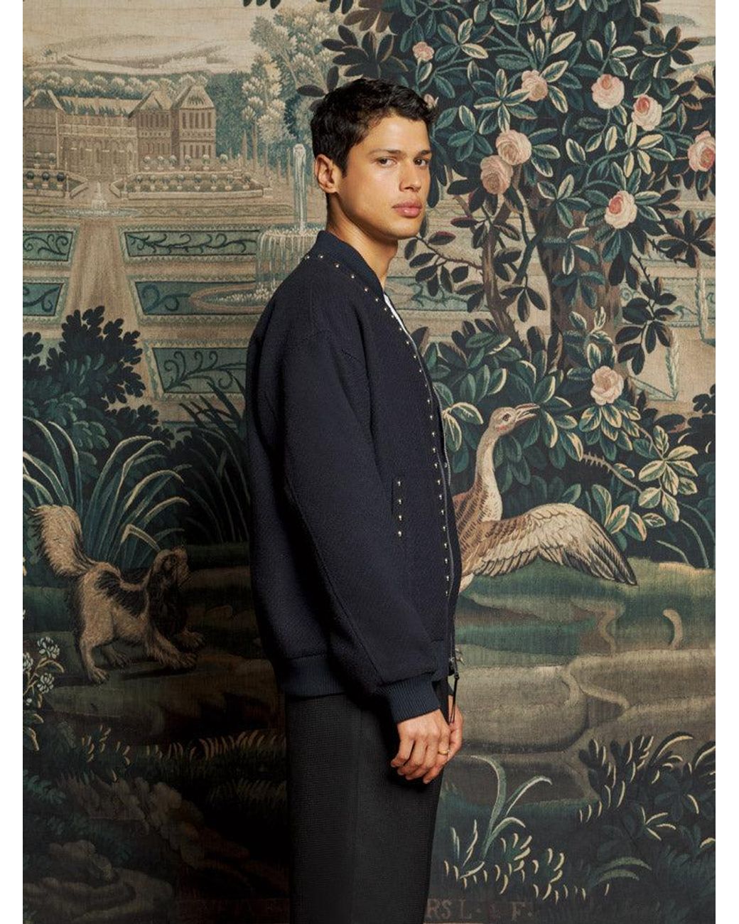 Sister Jane Gray Milo Studded Bomber Jacket