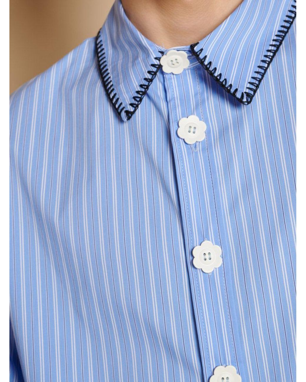 Sister Jane Blue Isak Stripe Shirt
