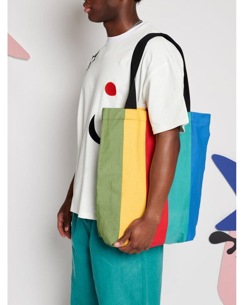 Sister Jane Blue Fresco Colour Block Tote Bag