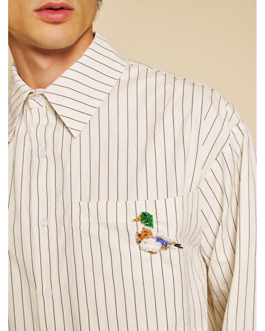 Sister Jane Natural Canard Oversized Shirt