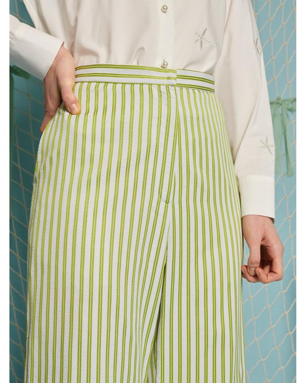 Sister Jane Green Seven Seas Stripe Trousers