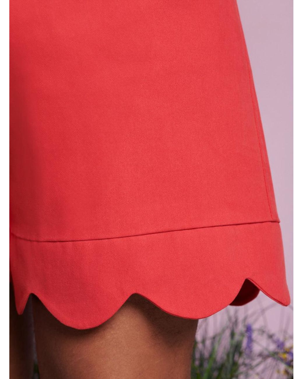 Sister Jane Red Chirp Scallop Shorts