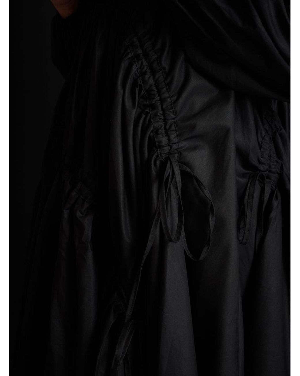 Sister Jane Black Ghospell Noor Ruched Mini Dress