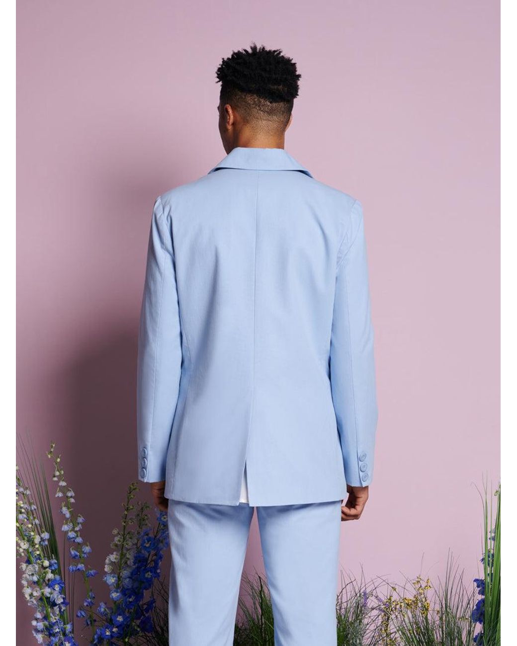 Sister Jane Blue Field Gem Single Breasted Blazer