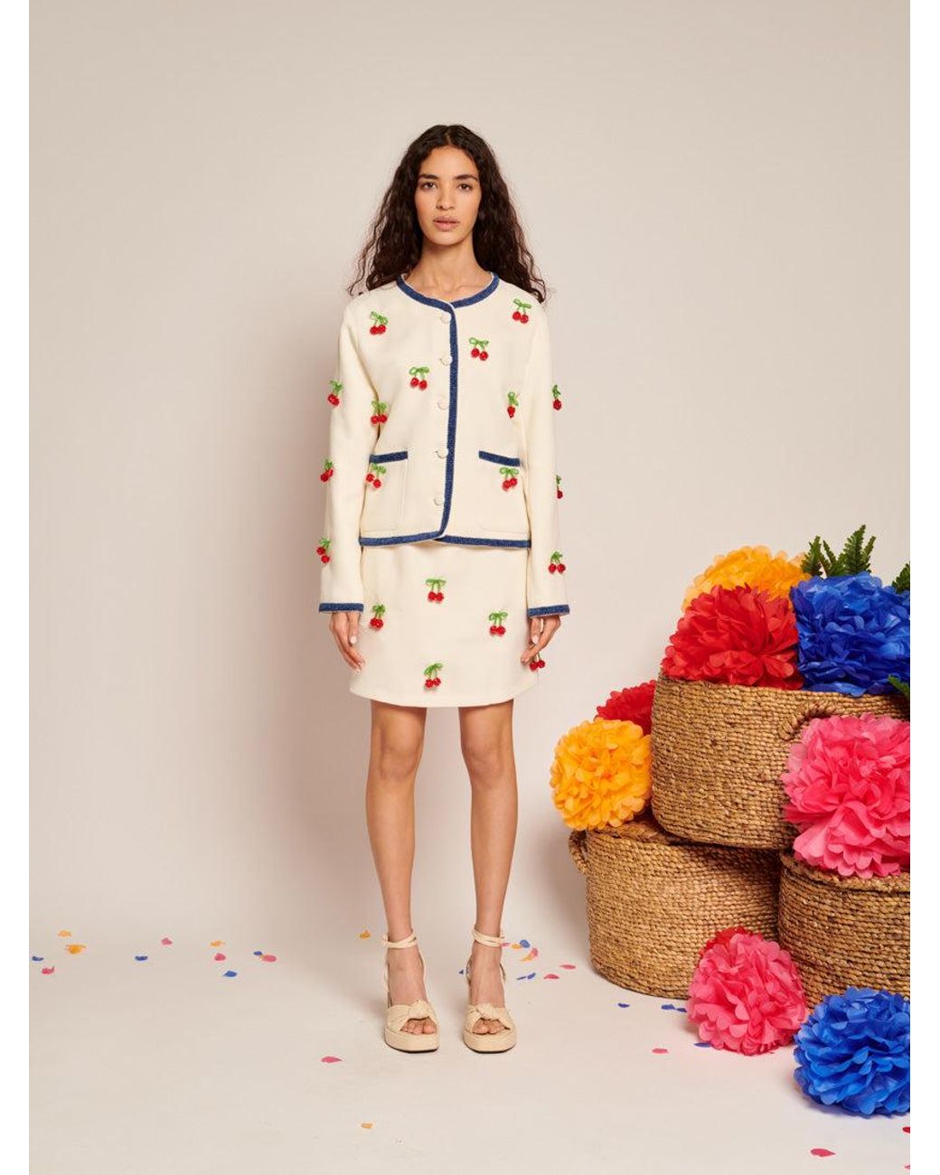 Sister Jane Esperanza Embellished Tweed Jacket in Orange | Lyst Sister Jane Esperanza Embellished Tweed Jacket in Orange | Lyst