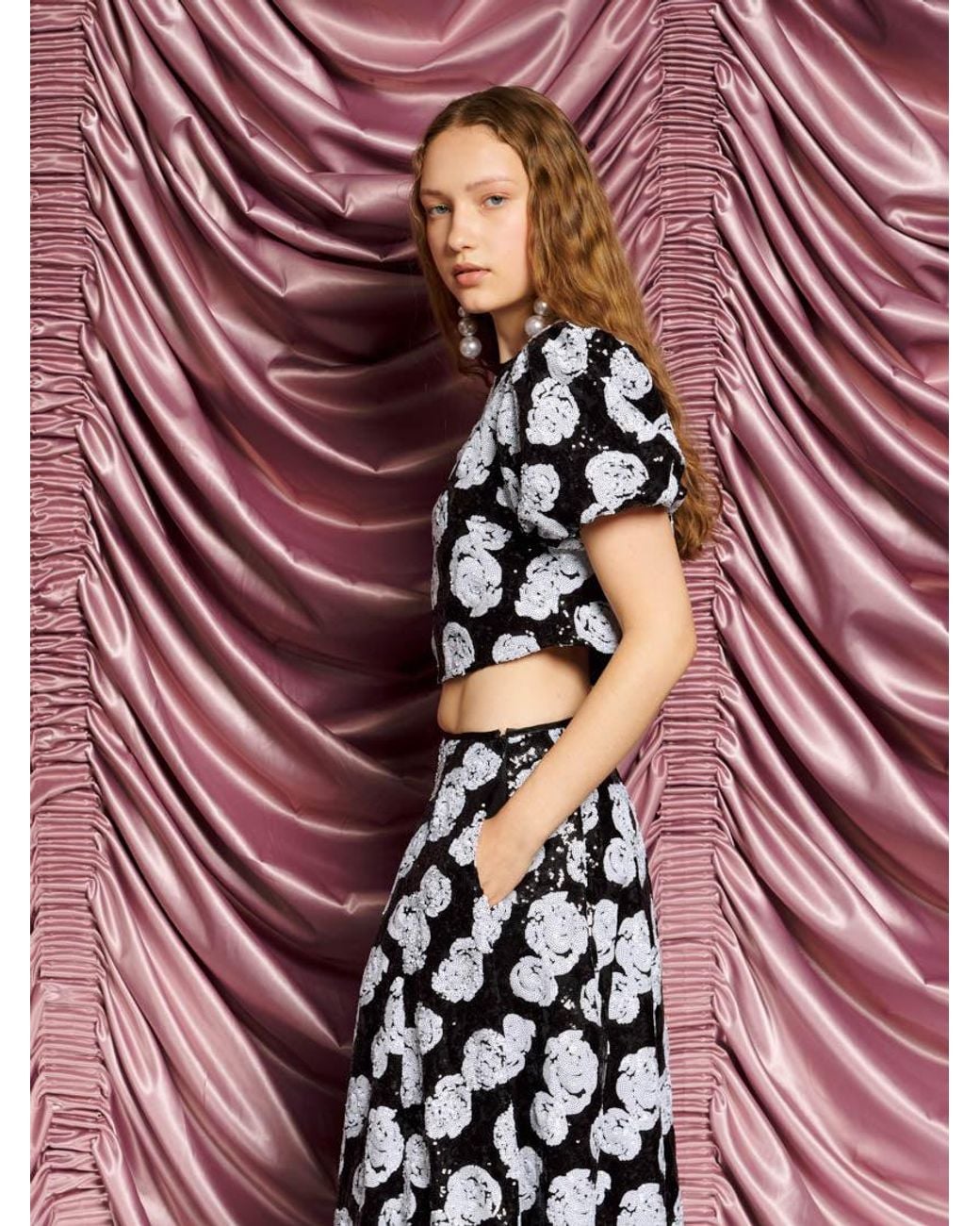 Sister Jane Pink Dream Roxie Rose Sequin Top