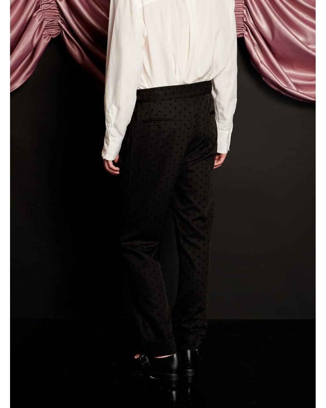 Sister Jane Black Frankie Polka Dot Tailored Trousers