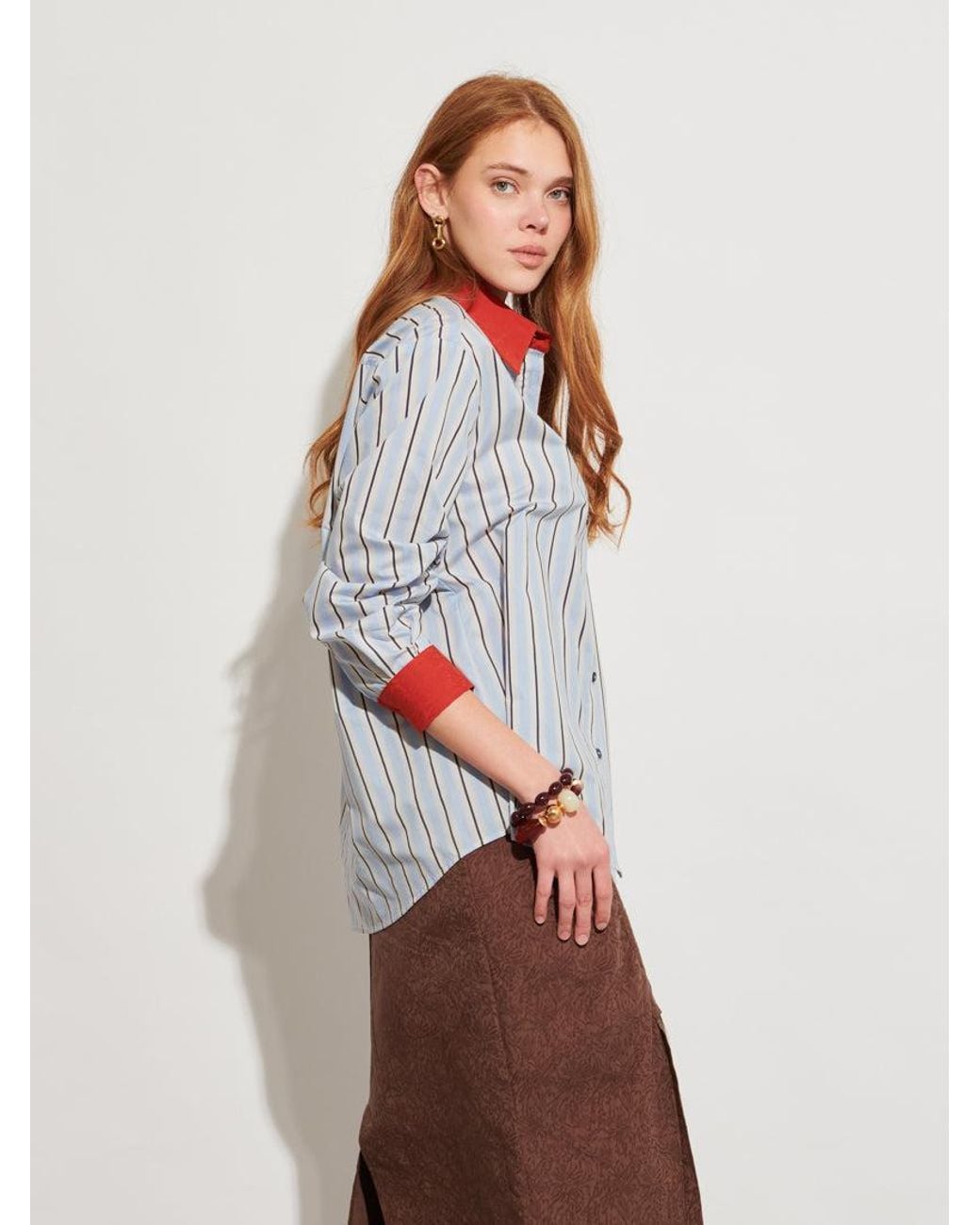 Sister Jane White Ghospell Delta Stripe Shirt