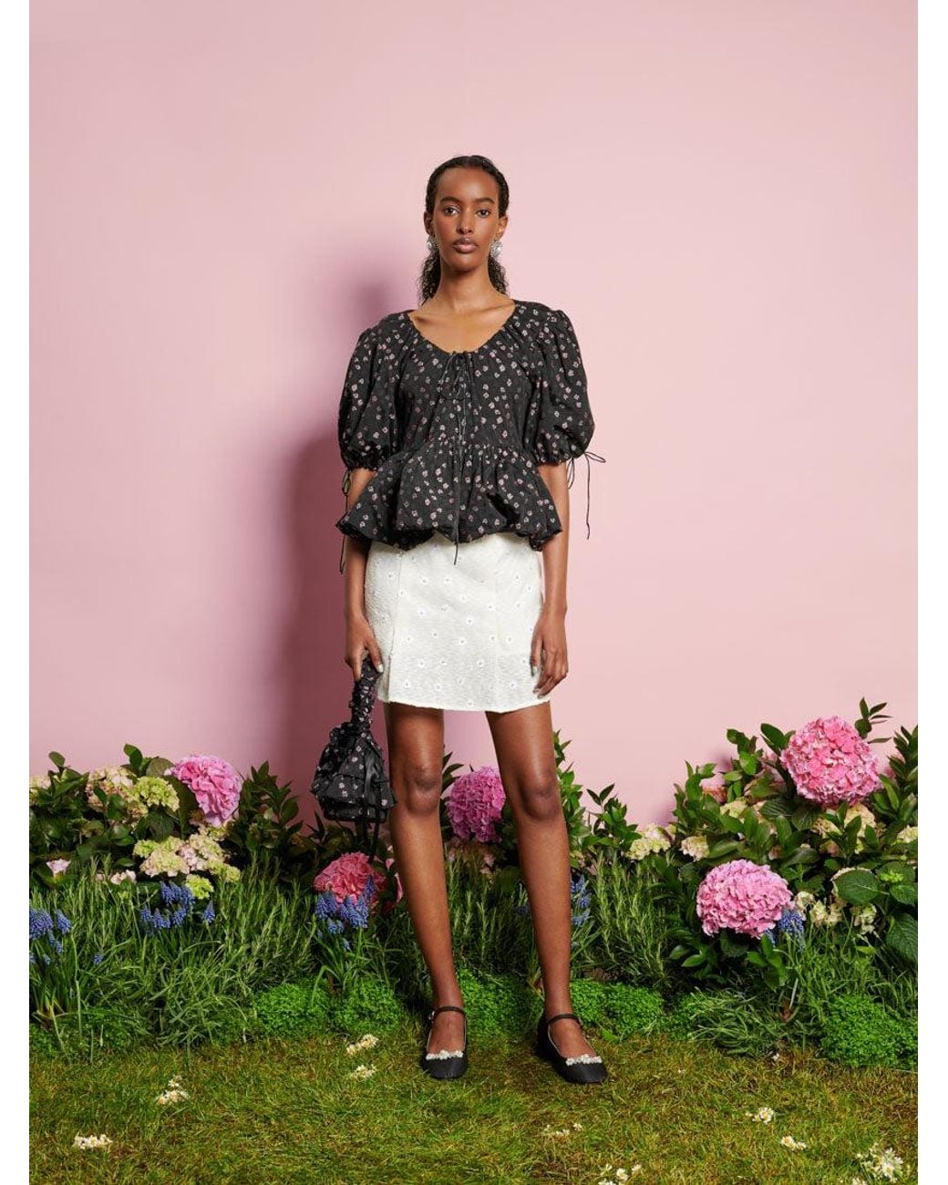 Sister Jane Black Dream Pepper Floral Top