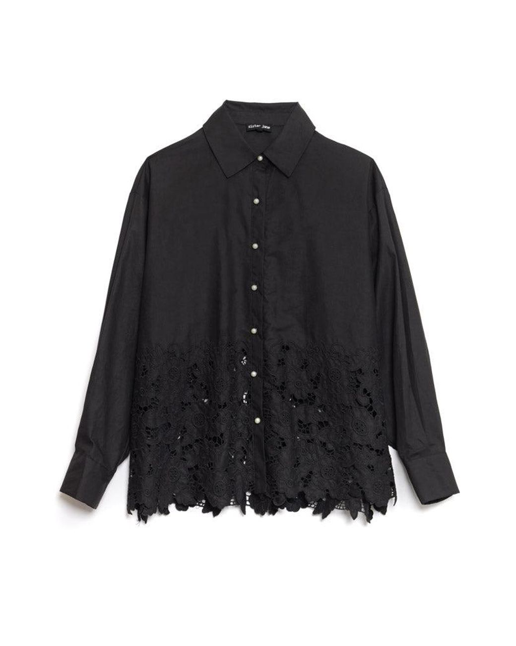 Sister Jane Black La Fiesta Embroidered Blouse