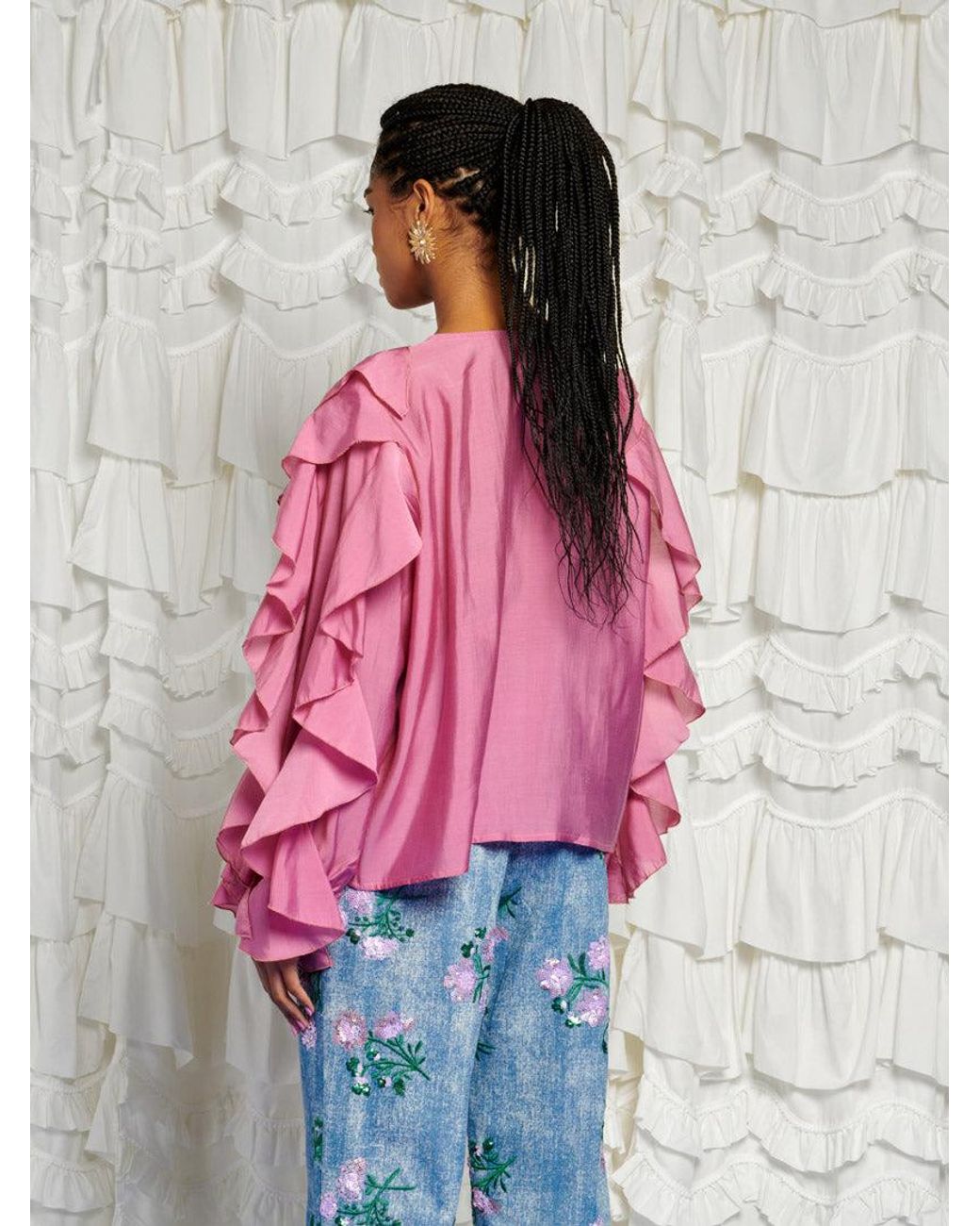 Sister Jane Pink Dream Rosa Ruffle Blouse