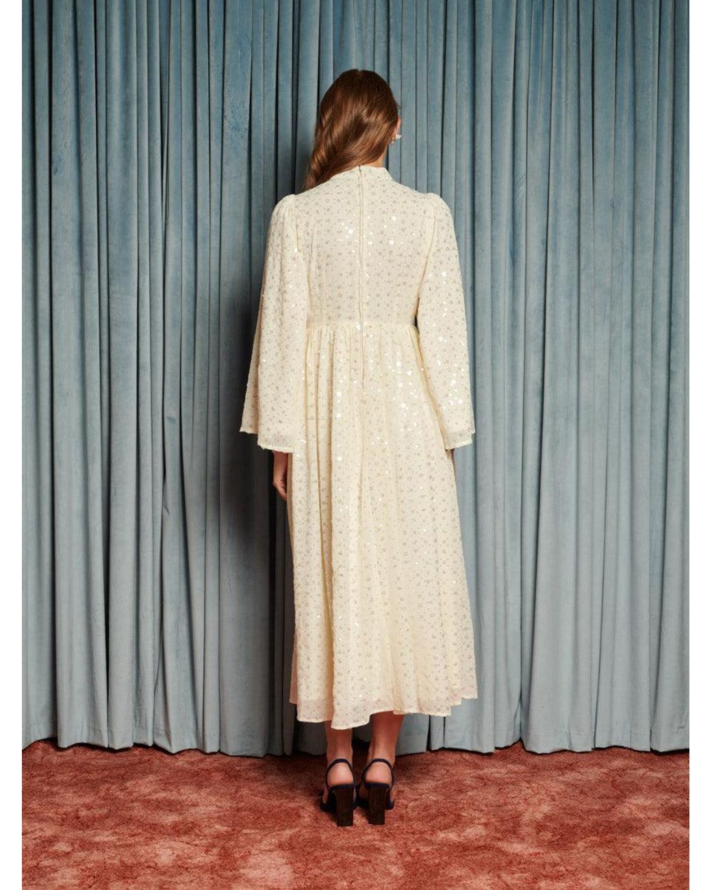 Sister Jane Gray Reel Embellished Maxi Dress