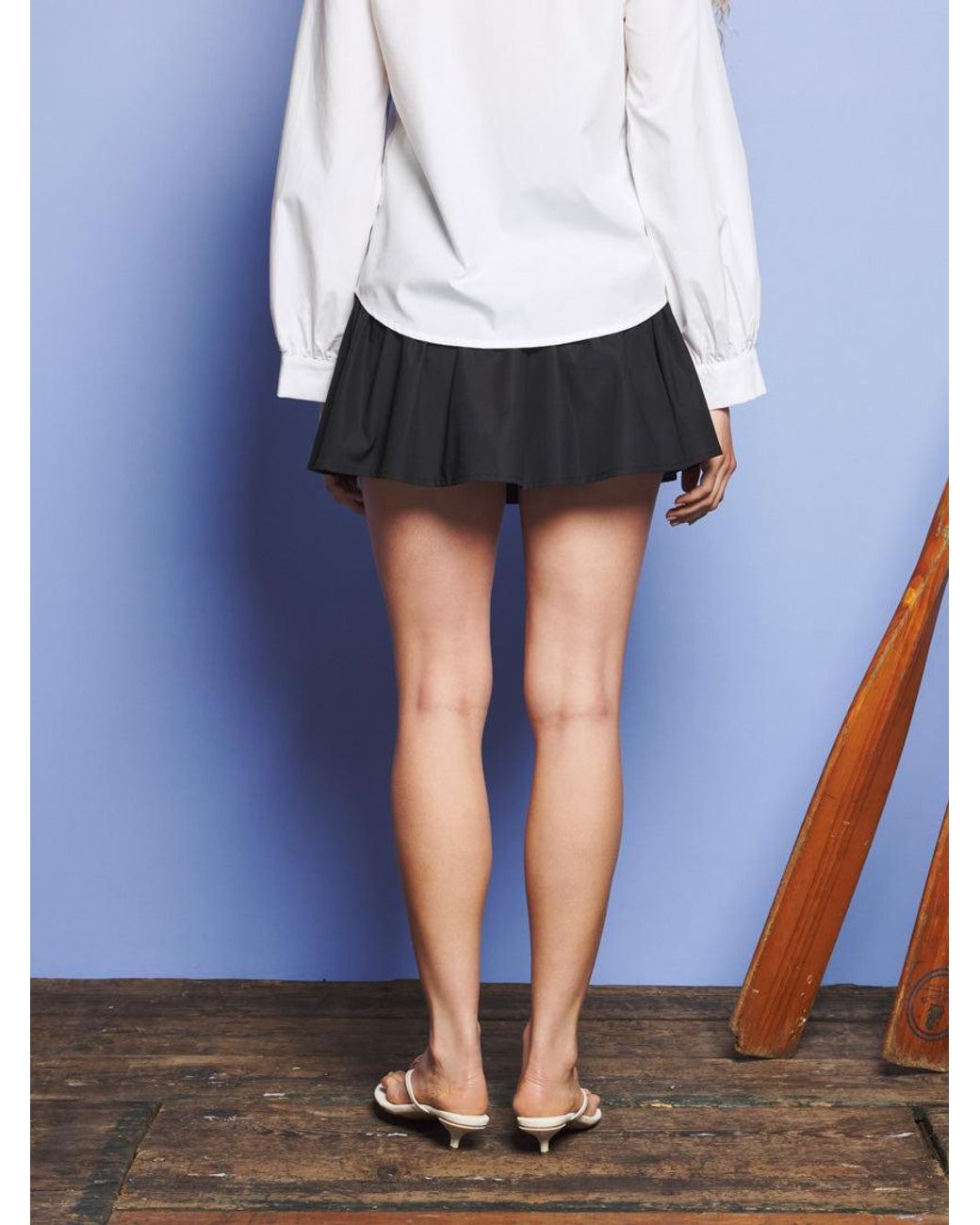Sister Jane Blue Birdie Ruffle Mini Skirt