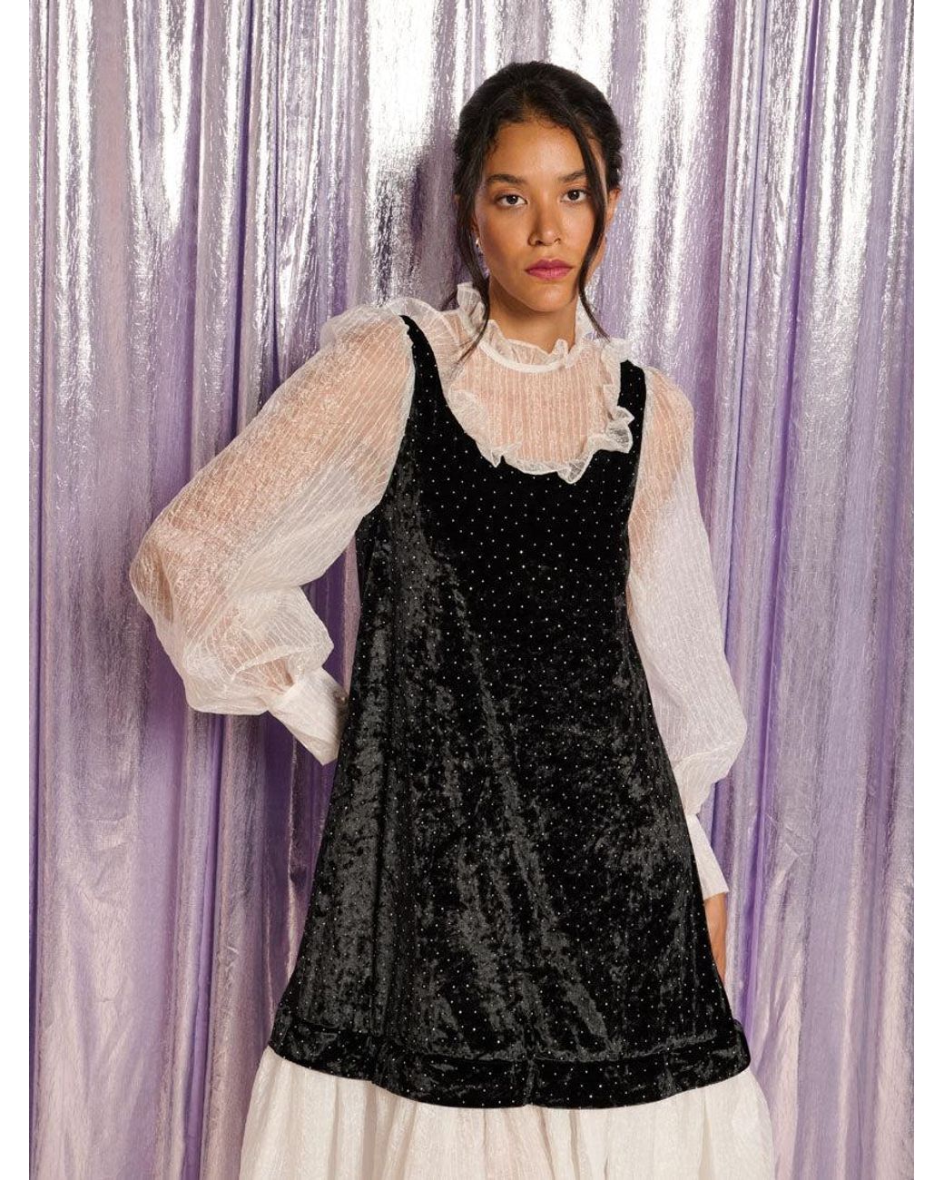 Sister Jane Pink Starlet Velvet Maxi Dress