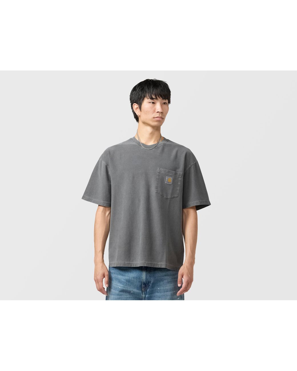 Carhartt Gray Loose Pocket T-Shirt for men