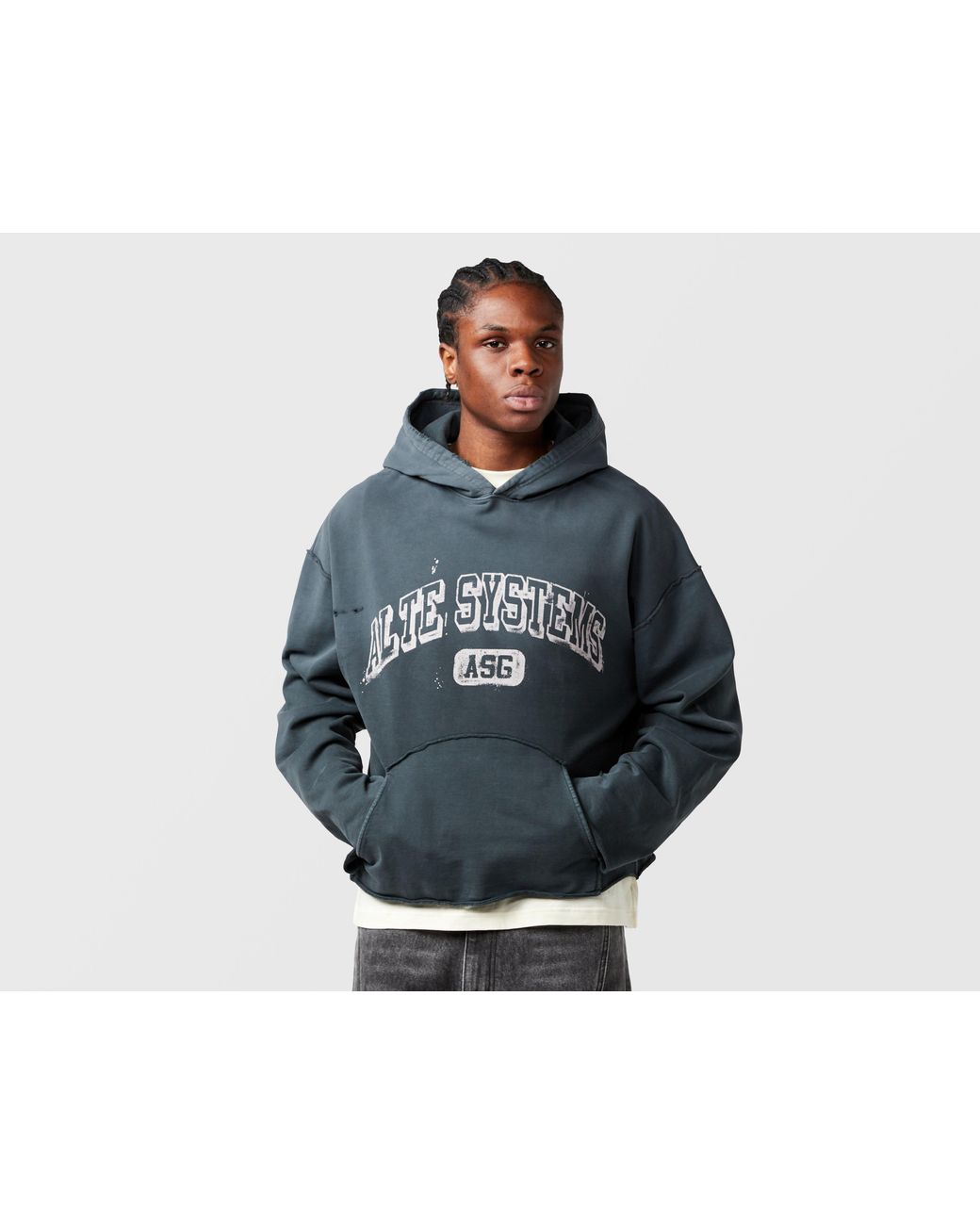 Alte Systems Black Analog Hoodie for men