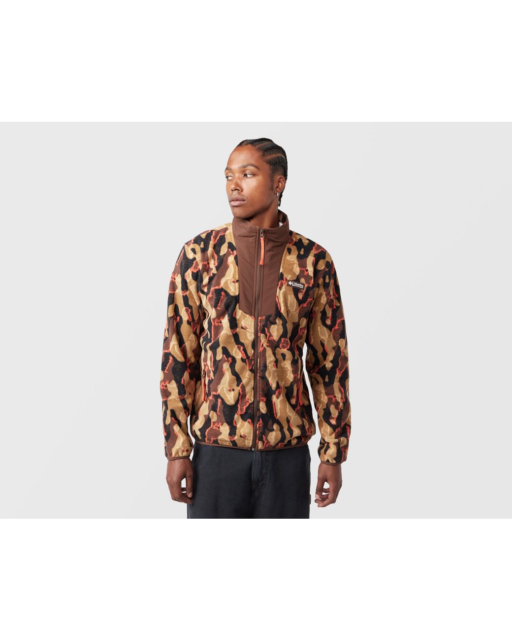 Columbia Brown Sequoia Grove Fleece Jacket for men