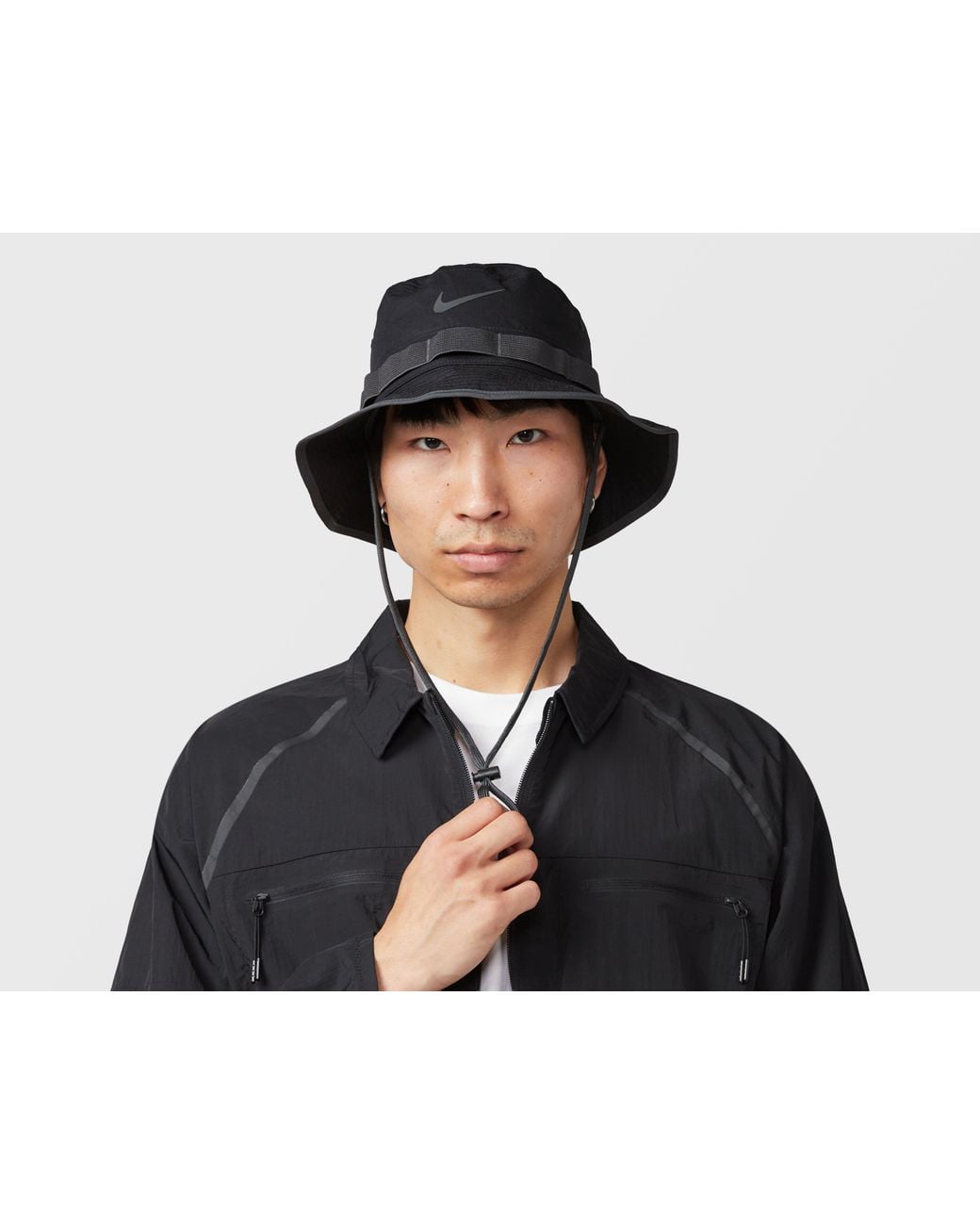 Nike Black Apex Dri-Fit Bucket Hat for men