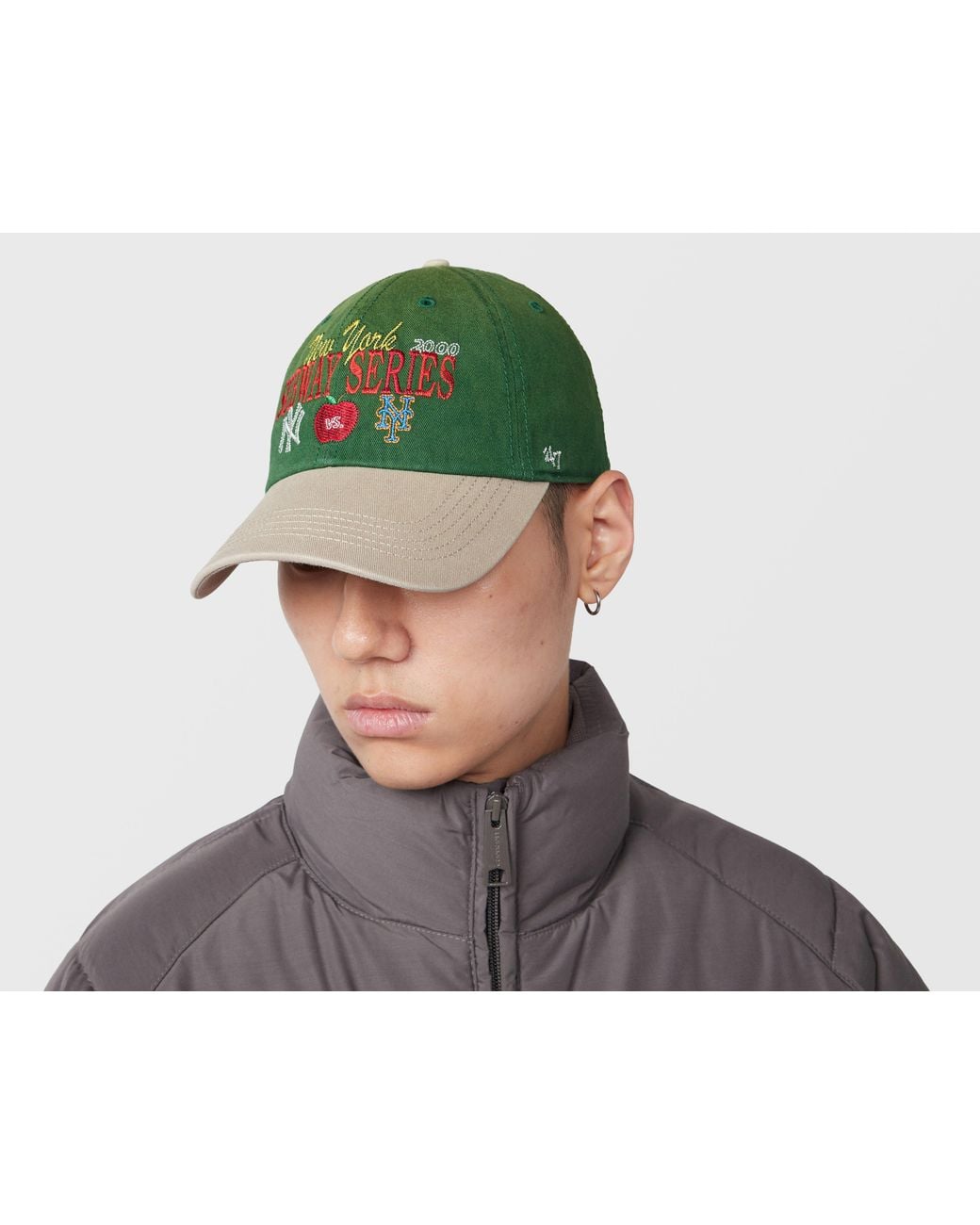 '47 Green New York Subway Series Clean Up Cap for men