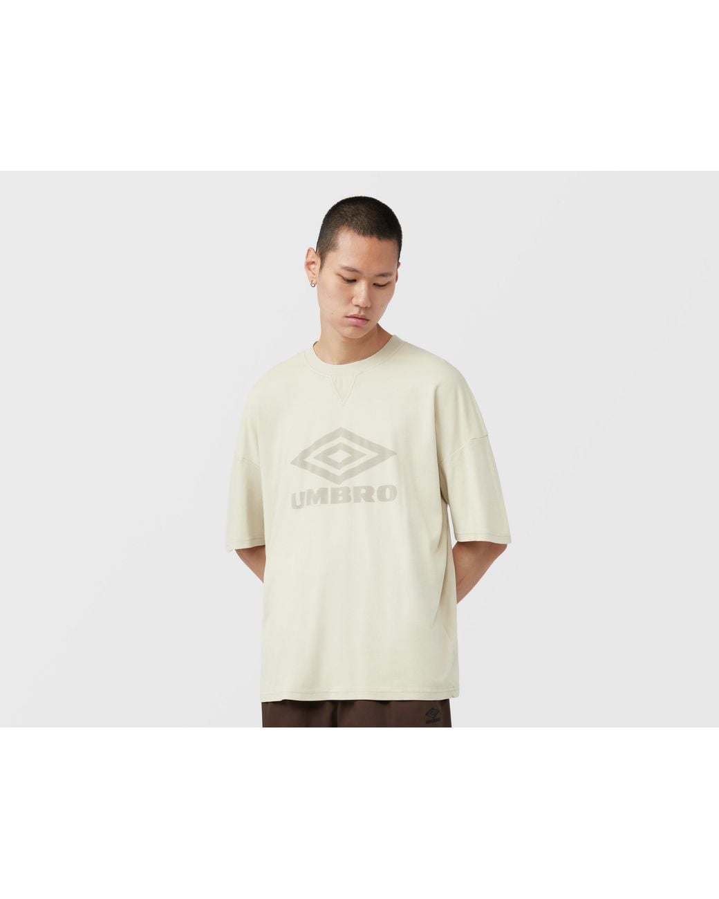 Umbro White Sports Culture Washed Boxy T-Shirt for men