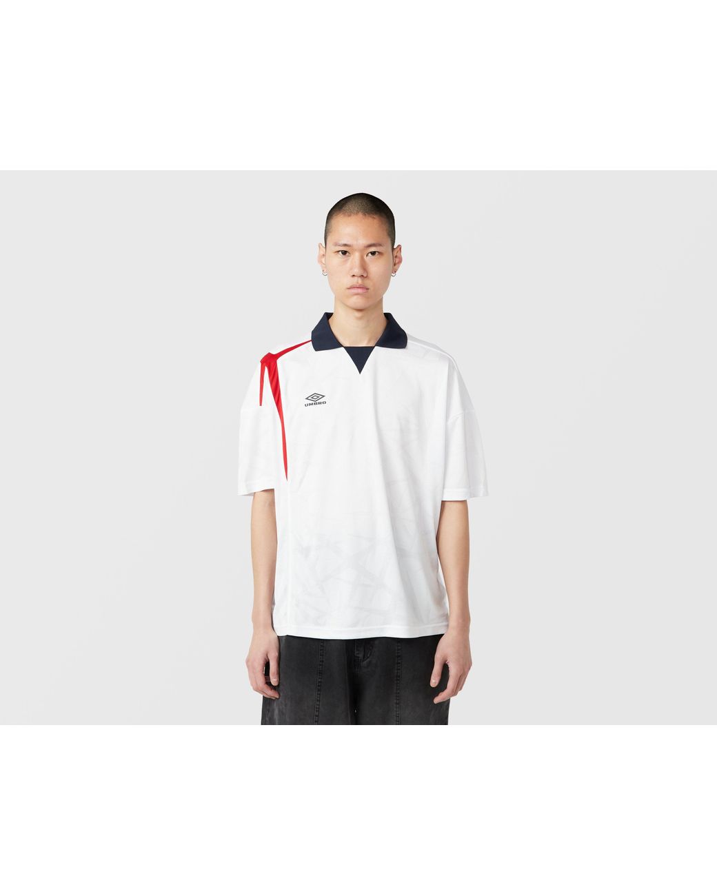 Umbro White Sports Culture Boxy Football Shirt for men