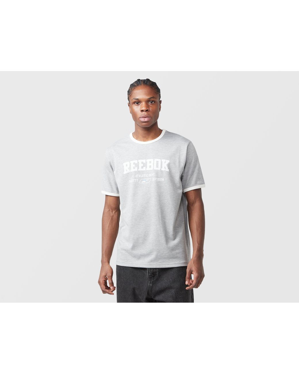 Reebok Gray Athletic Dept T-Shirt for men
