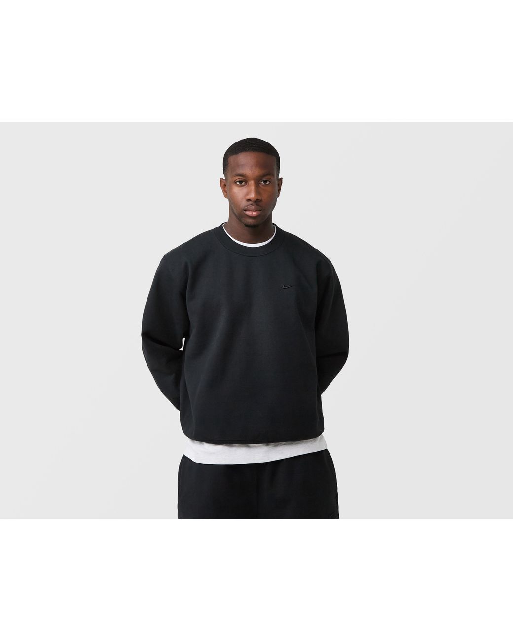Nike Black Nrg 560 Fleece Sweatshirt for men