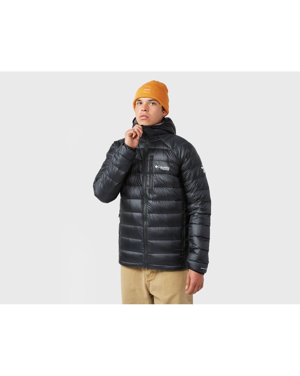 Columbia Black Arctic Crest Down Jacket for men