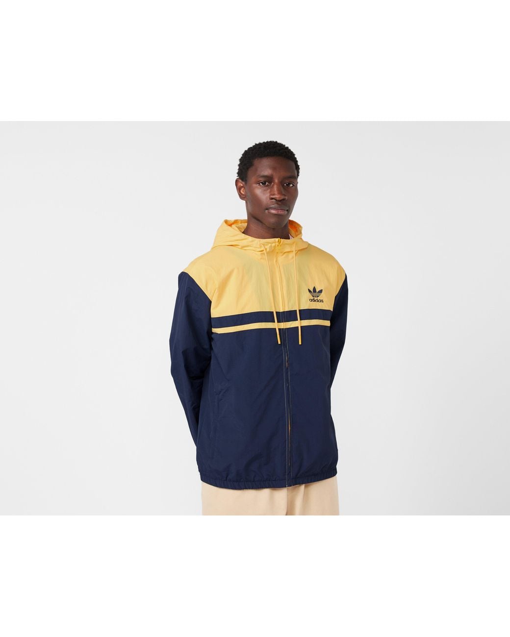 adidas blocked anorak jacket