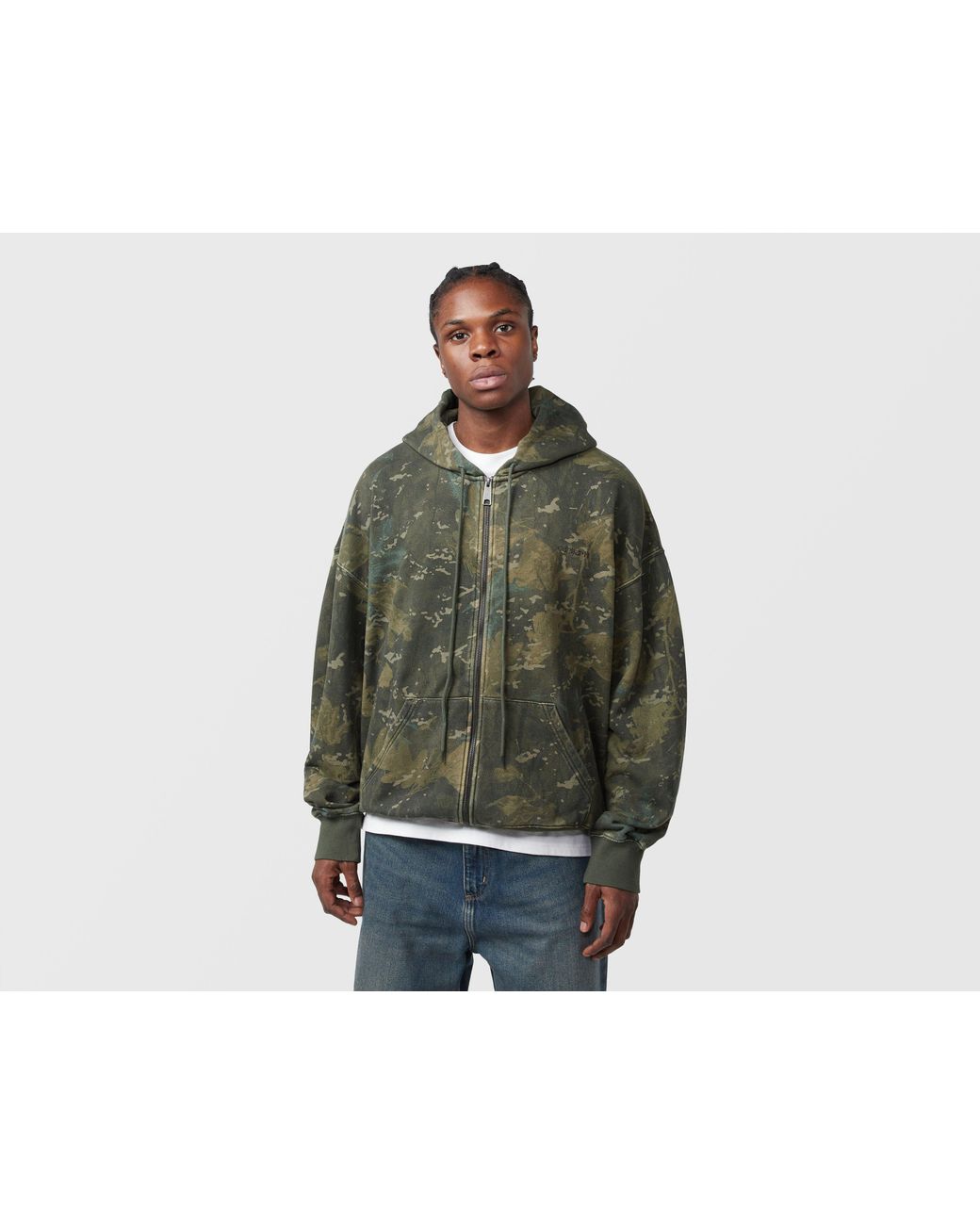 Carhartt Green Benton Zip Hoodie for men