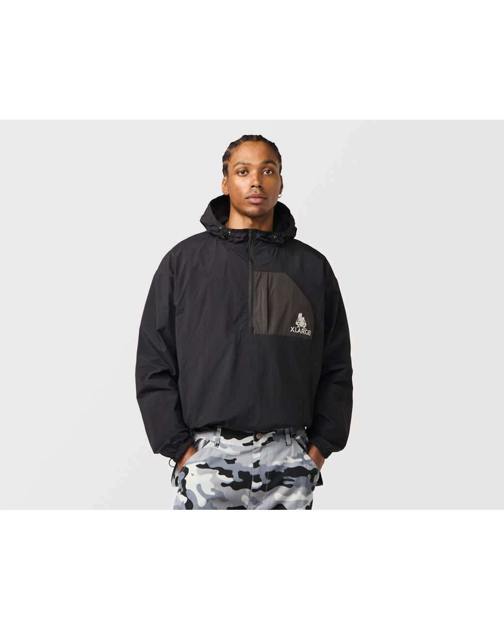 Xlarge Black Fossil Anorak for men