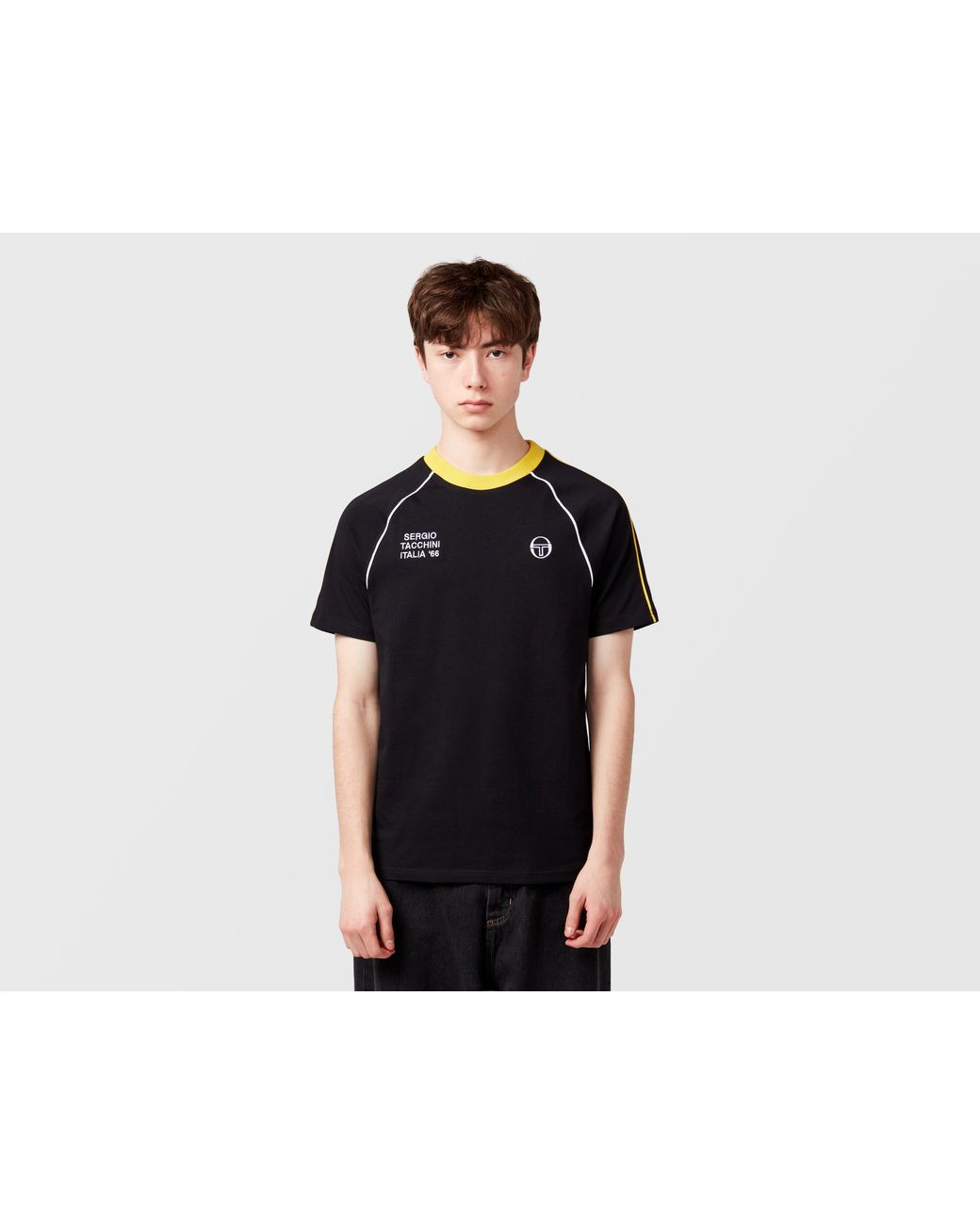 Sergio Tacchini Black Ghibli Davis T-Shirt for men