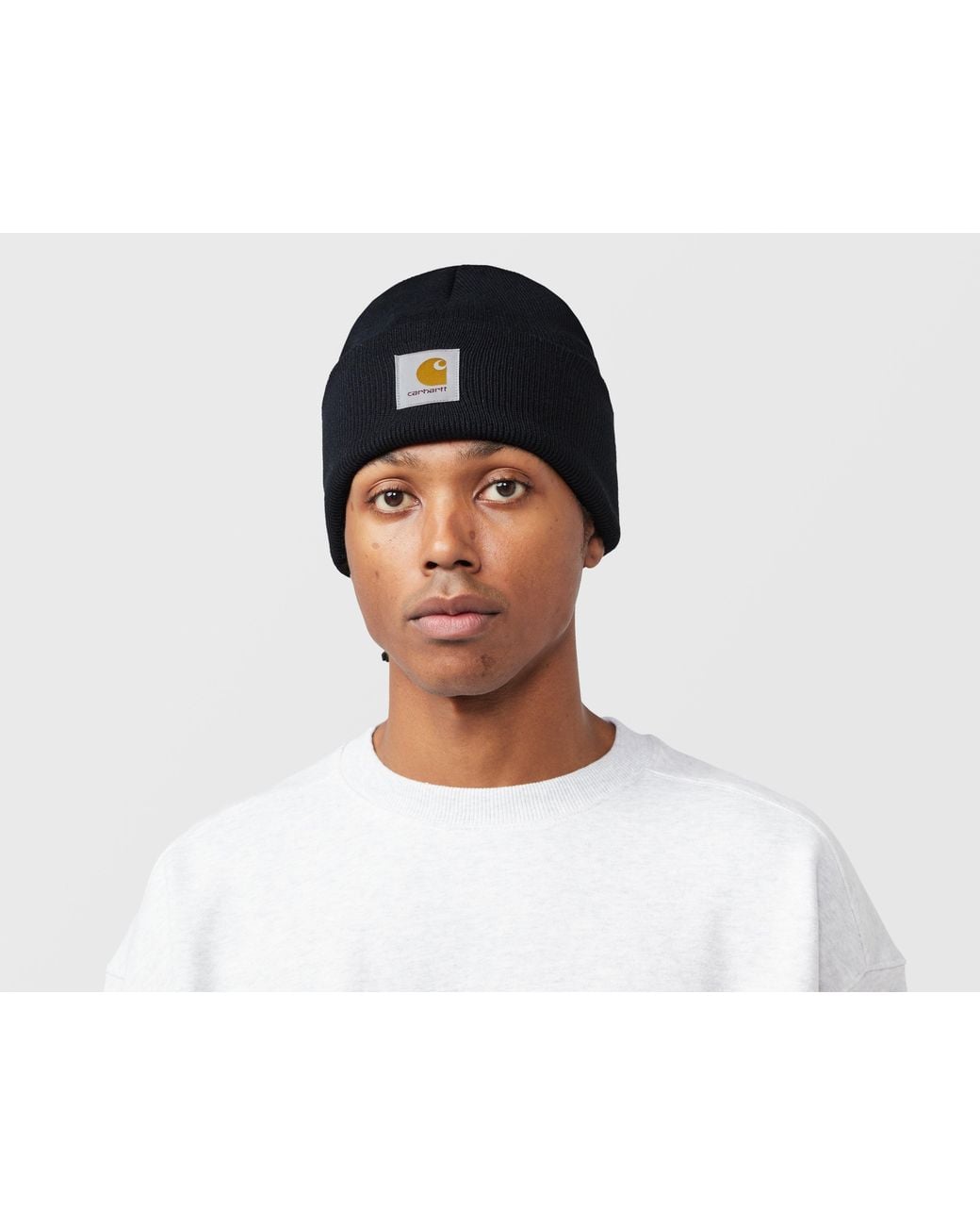 Carhartt Black Watch Beanie Hat for men