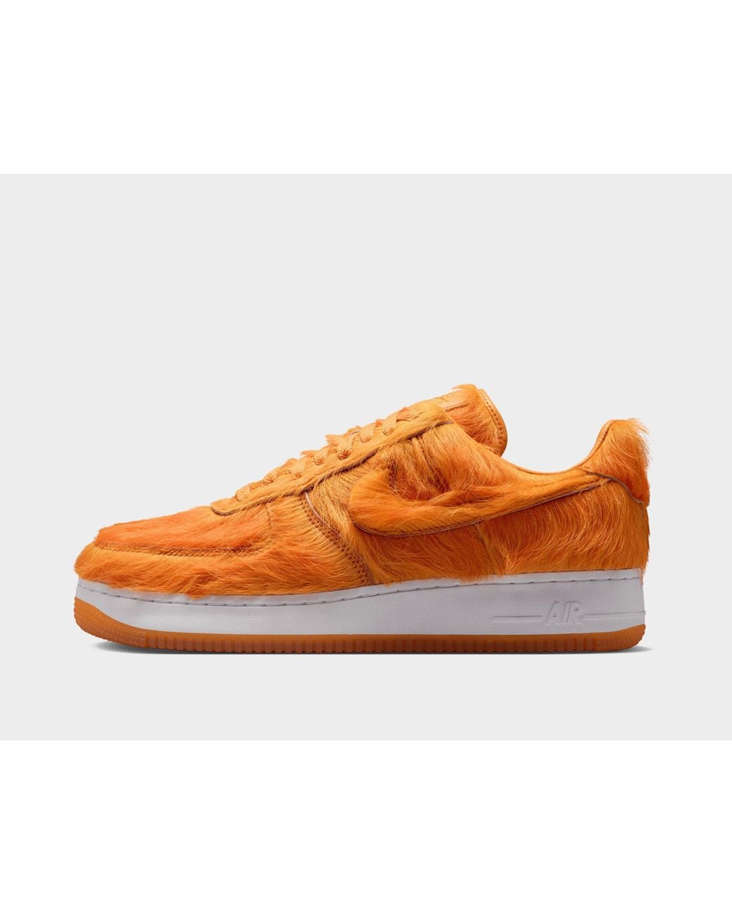 Nike Orange Air Force 1 Low Fur for men