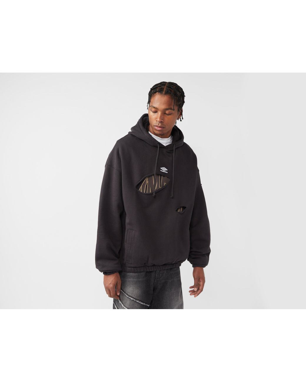 Umbro Destroyed Hoodie in Black for Men | Lyst UK