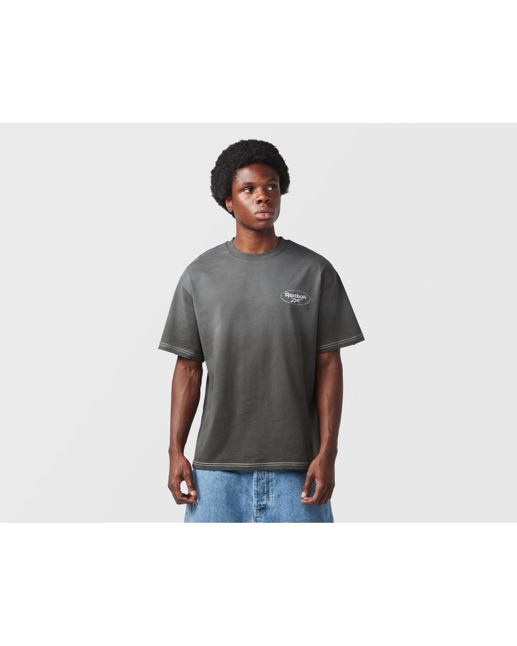 Reebok Black Oval Fade T-Shirt for men