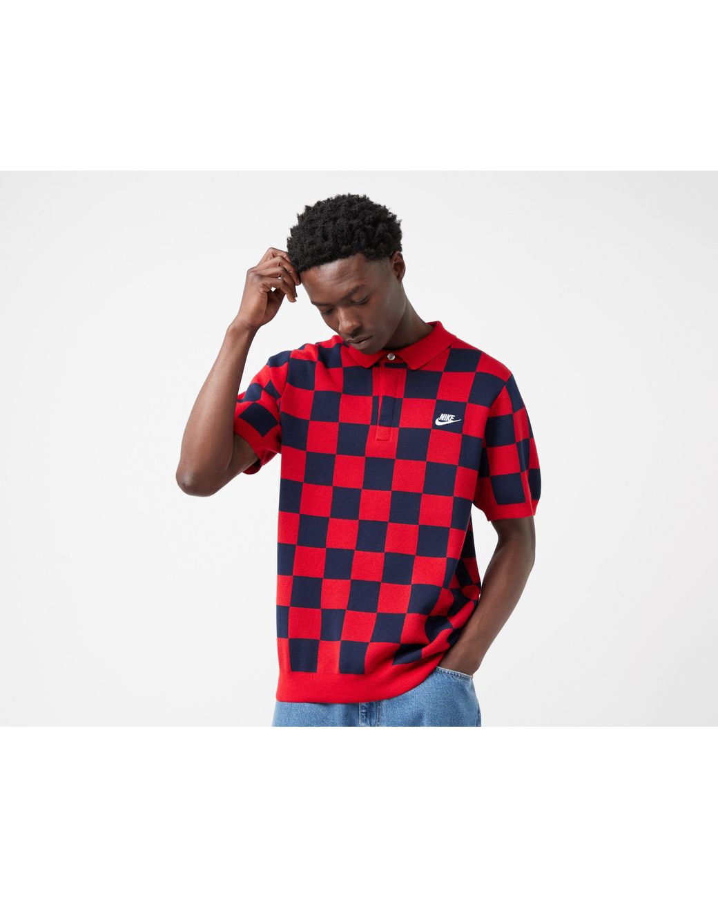 Checkered nike shirt sale