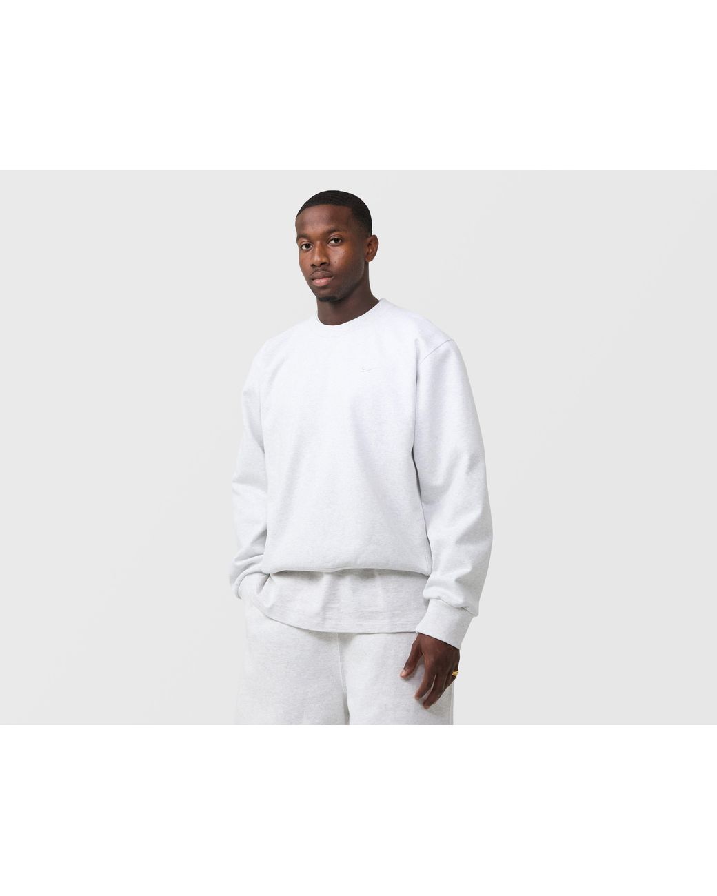 Nike White Nrg 560 Fleece Sweatshirt for men