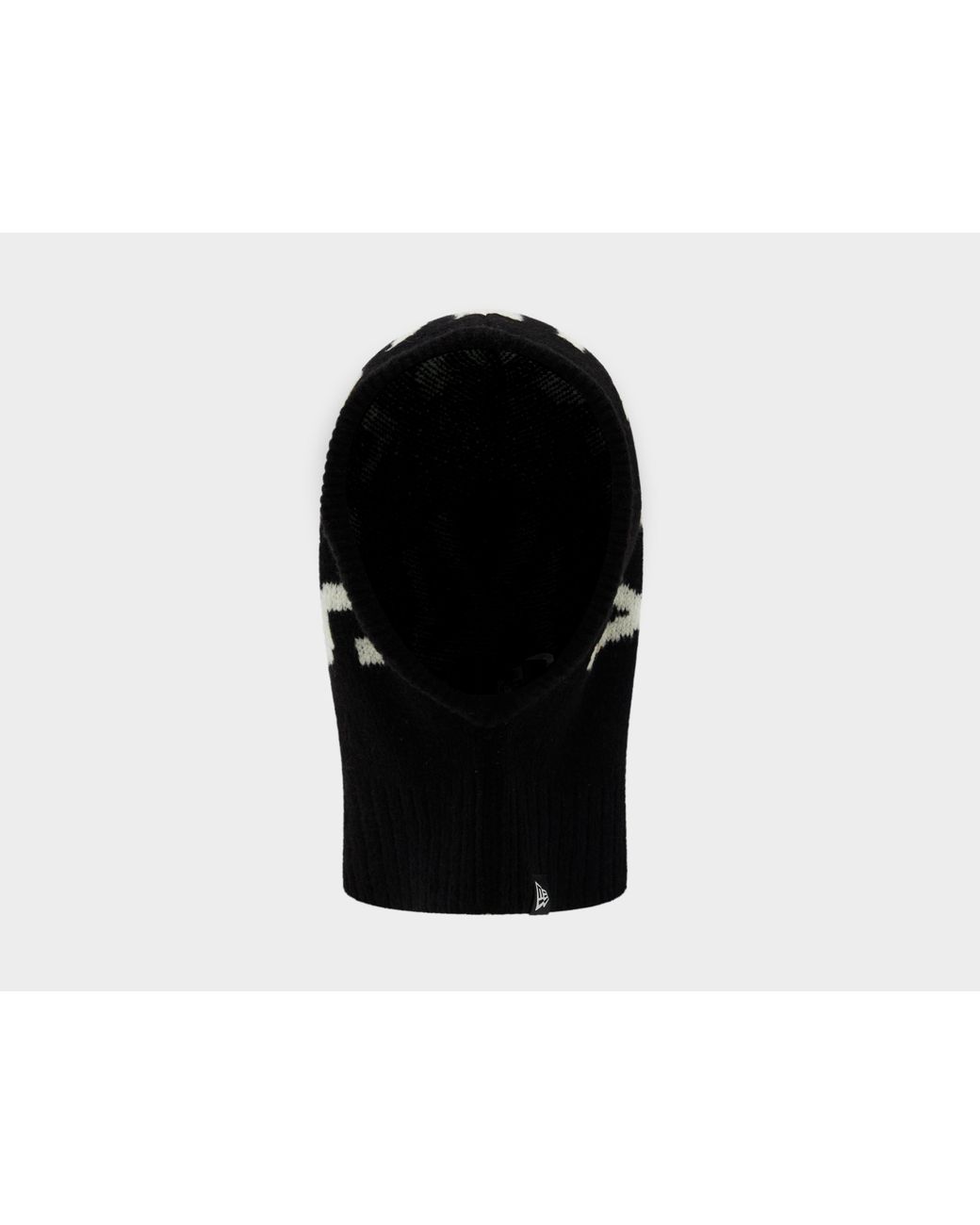 KTZ Black Wordmark Knit Balaclava for men