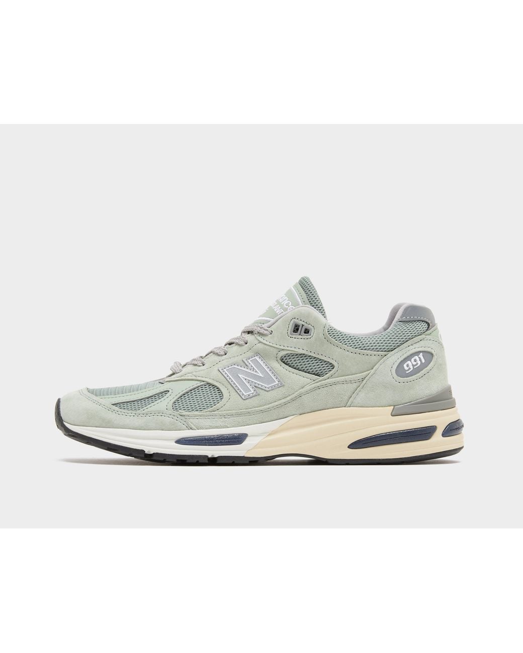 New Balance White 991V2 Made for men