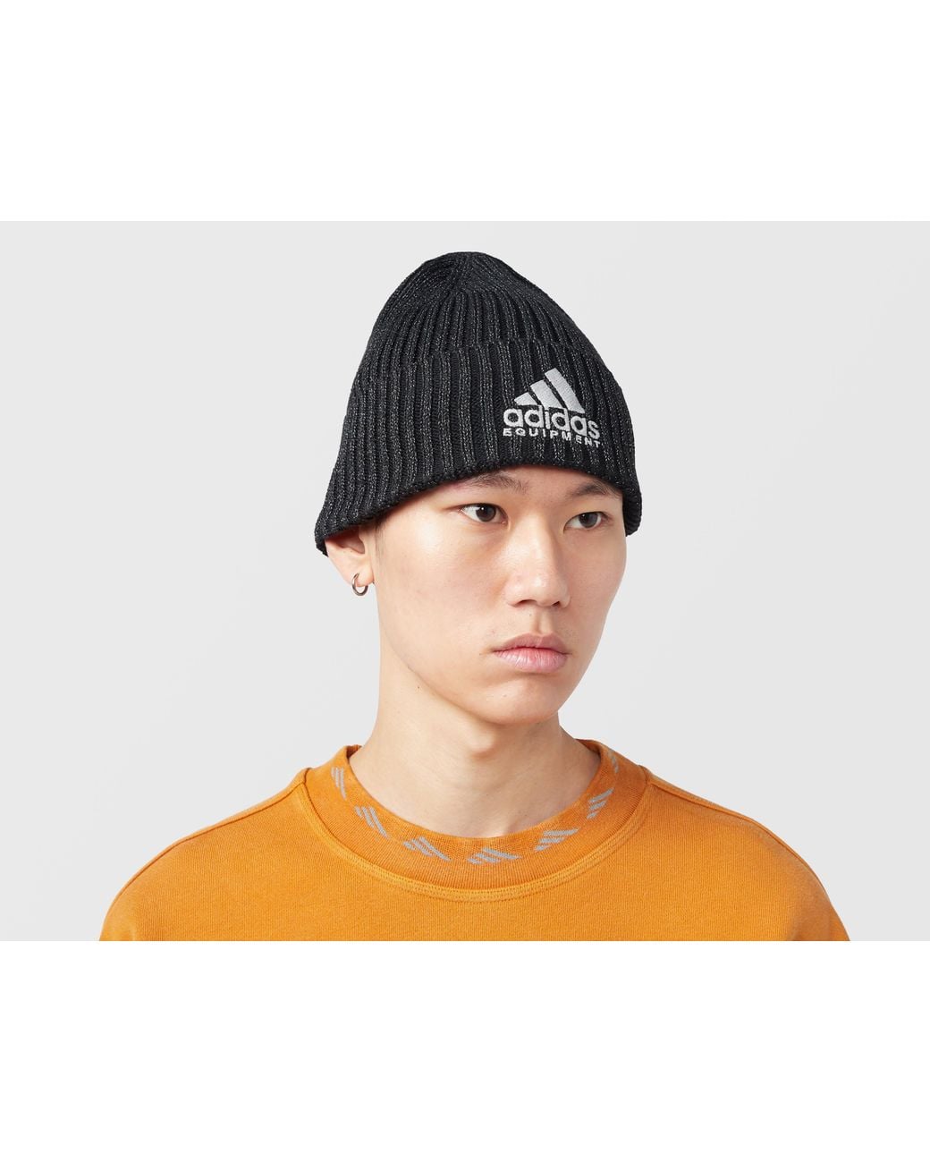 Adidas Black Originals Eqt Reflective Beanie for men